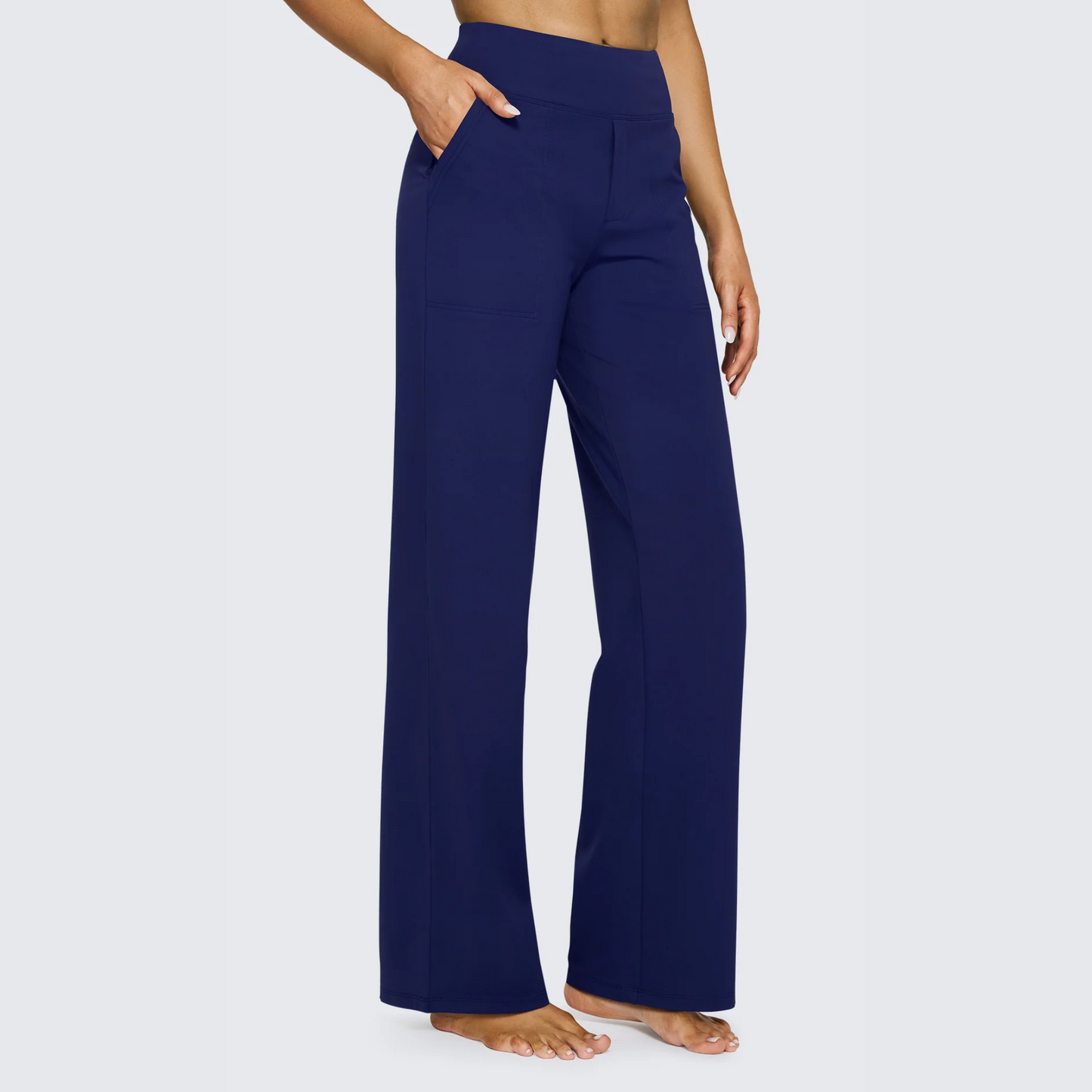 Loose High-Waist Business Casual Pants